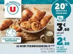 Hyper U 12 mini viennoiseries u offre
