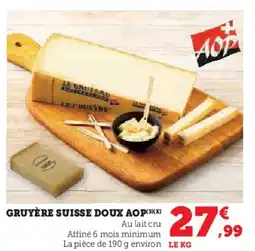 U Express Gruyère suisse doux Aop offre