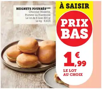 U Express Beignets fourrés offre