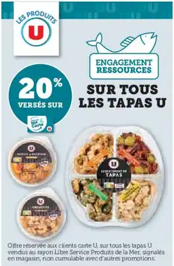 U Express U Sur tous les tapas offre