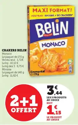 U Express BELIN Crakers offre