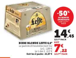 U Express LEFFE Biere blonde 6,6° offre