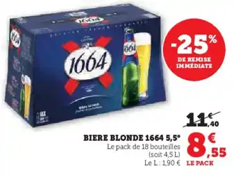 U Express 1664 Biere blonde 5,5° offre