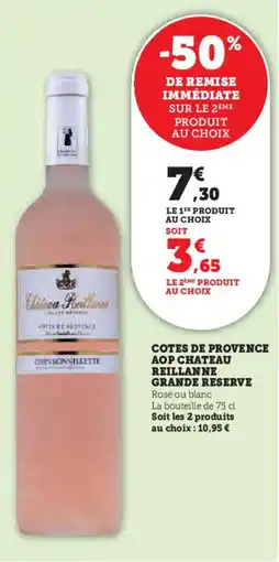 U Express Cotes de provence aop chateau reillanne grande reserve offre
