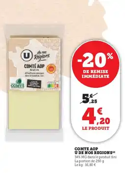 U Express U Comte Aop de nos regions offre