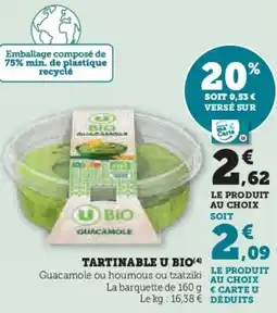 U Express U BIO Tartinable offre