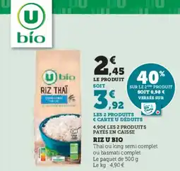 U Express U BIO Riz offre