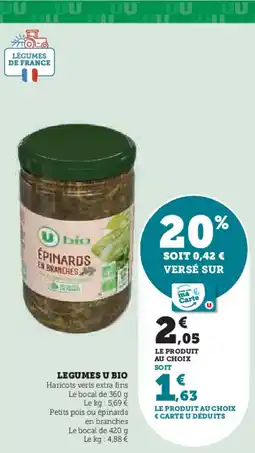 U Express U BIO Legumes offre