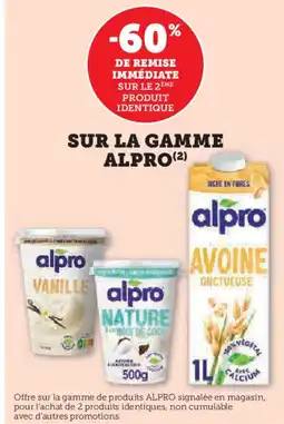 U Express ALPRO Sur la gamme offre