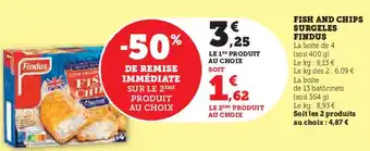 U Express FINDUS Fish and chips surgeles offre