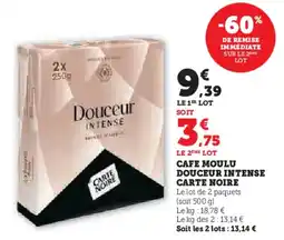 U Express CARTE NOIRE Cafe moulu douceur intense offre