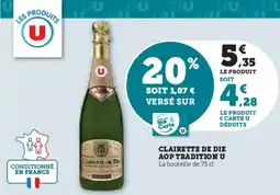 U Express U Clairette de die aop tradition offre