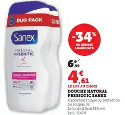 U Express SANEX Douche natural prebiotic offre