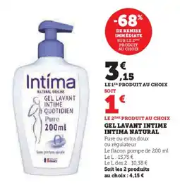 U Express INTIMA Gel lavant intime natural offre