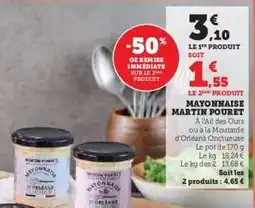 Hyper U MAYONNAISE MARTIN POURET offre