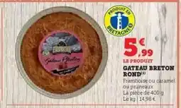 Hyper U GATEAU BRETON ROND offre