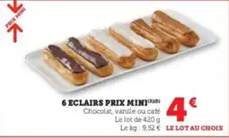 Hyper U PRIX MINI 6 Eclairs offre