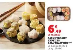 Hyper U Assortiment vapeurs asia traiteur offre