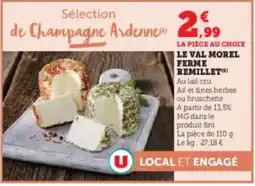 Hyper U La pièce au choix le val morel ferme remillets offre