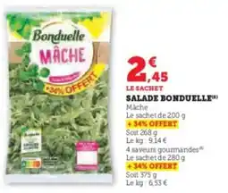Hyper U BONDUELLE Salade offre