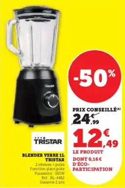 Hyper U TRISTAR Blender verre offre
