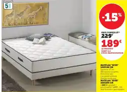 Hyper U Matelas "zeus" 140x190 cm offre