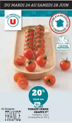 Hyper U U Tomate cerise grappe offre