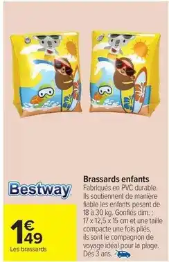 Carrefour Drive Bestway - brassards enfants offre