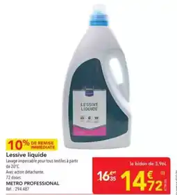 METRO Tous - lessive liquide offre