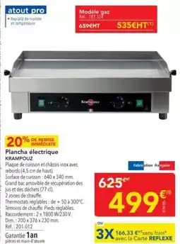 METRO Krampouz - plancha électrique offre