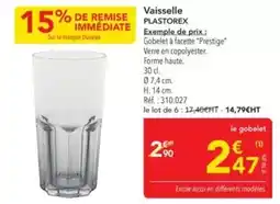 METRO Duralex - vaisselle offre