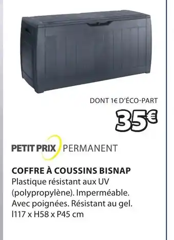 JYSK Coffre a coussins bisnap offre