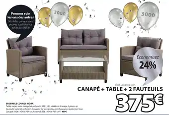 JYSK Ensemble Lounge Mora offre