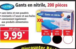 Norma MULTITEC Gants en nitrile offre