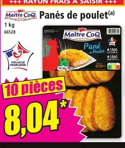 Norma MAITRE COQ Panés de poulet offre