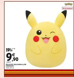 Intermarché Peluche squishmallow pokémon offre