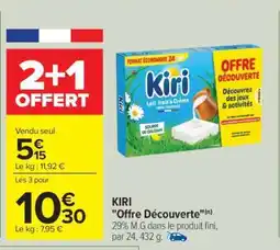Carrefour KIRI Offre Découverte offre