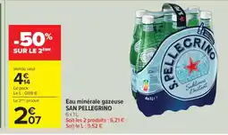 Carrefour Eau minérale gazeuse SAN PELLEGRINO offre