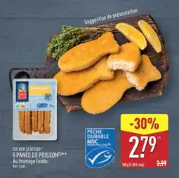 ALDI GOLDEN SEAFOOD 5 Panes de poisson offre