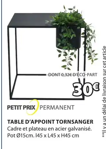 JYSK Table d'appoint tornsanger offre