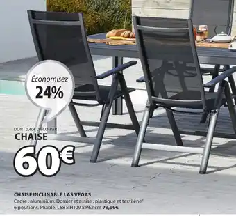 Chaise inclinable las vegas