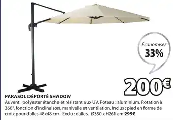 JYSK Parasol déporté shadow offre