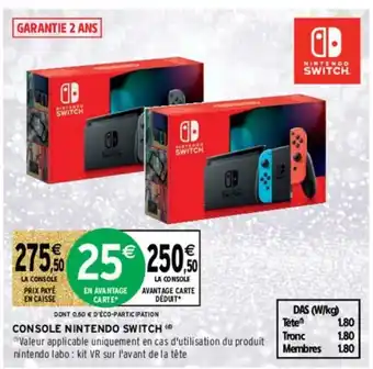 Intermarché Hyper Console Nintendo Switch offre