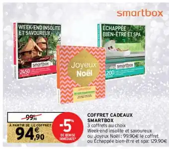 Intermarché Hyper Coffret Cadeaux Smartbox offre