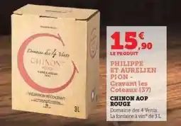 Hyper U CHINON AOP ROUGE offre