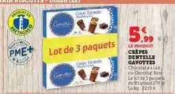 Hyper U CRÊPES DENTELLE GAVOTTES offre