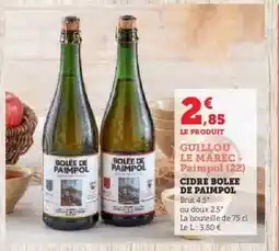 Hyper U CIDRE BOLEE DE PAIMPOL offre