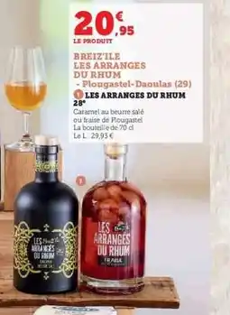 Hyper U LES ARRANGES DU RHUM 28° offre
