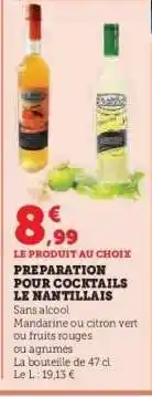 Hyper U PREPARATION POUR COCKTAILS LE NANTILLAIS offre