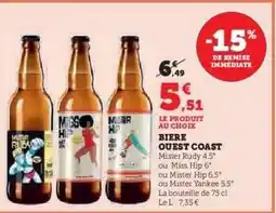 Hyper U BIERE OUEST COAST offre